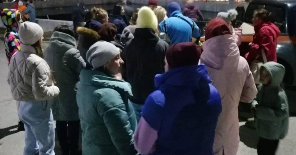 Photo of Refugee women and children in Ukraine