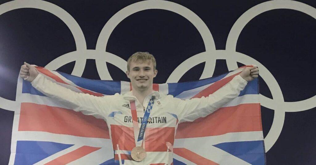 Photo of Jack Laugher sign