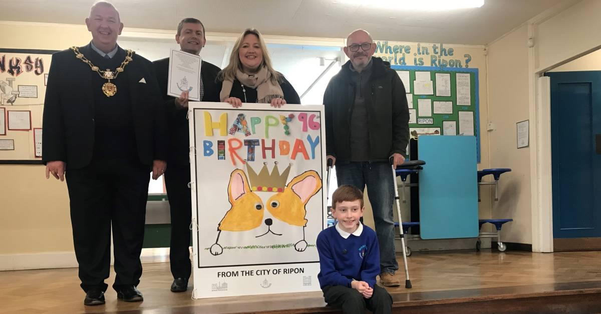 Birthday card for the Queen