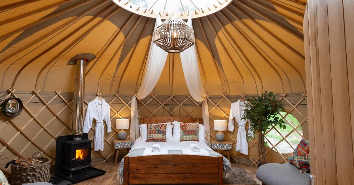 Interior of a Yurtshire yurt