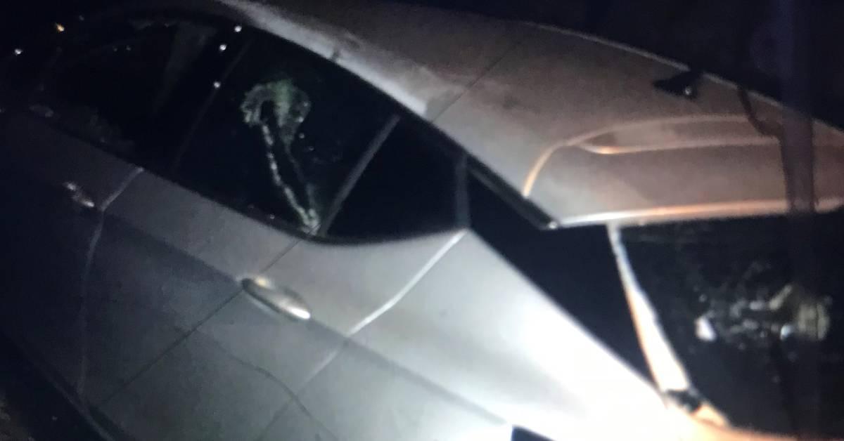 Vandalised Ripon car