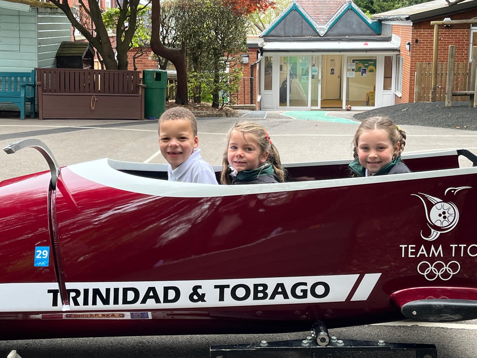 Axel Brown bobsleigh at Brackenfield