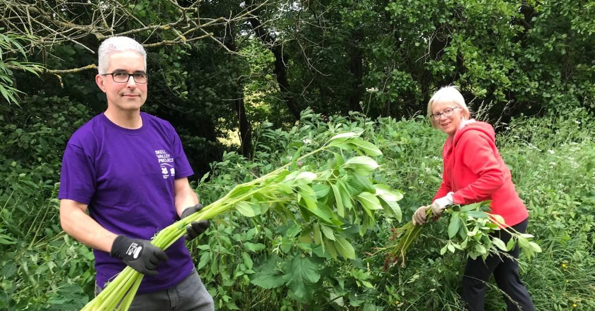 Nabil Abbas and Karyn Lees at Hell Wath