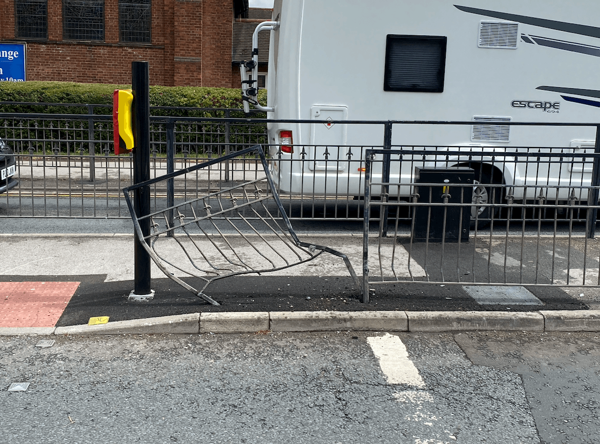 Skipton Road fallen traffic lights