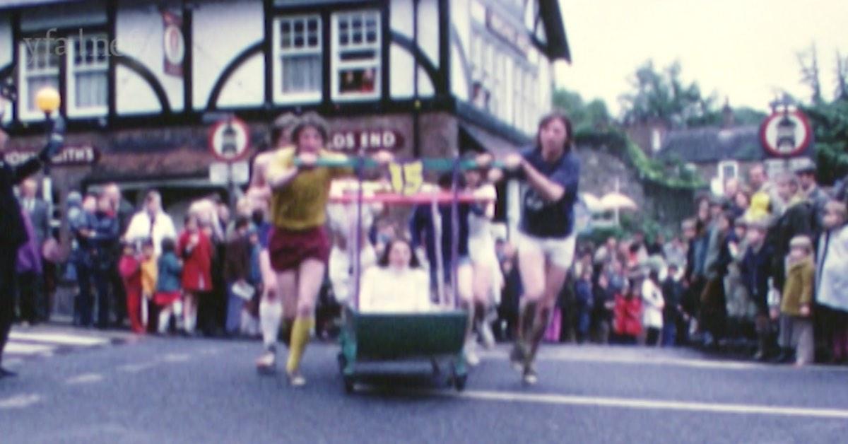 Still of Knaresborough Bed Race in the 1970s. Picture: Yorkshire Film Archive.