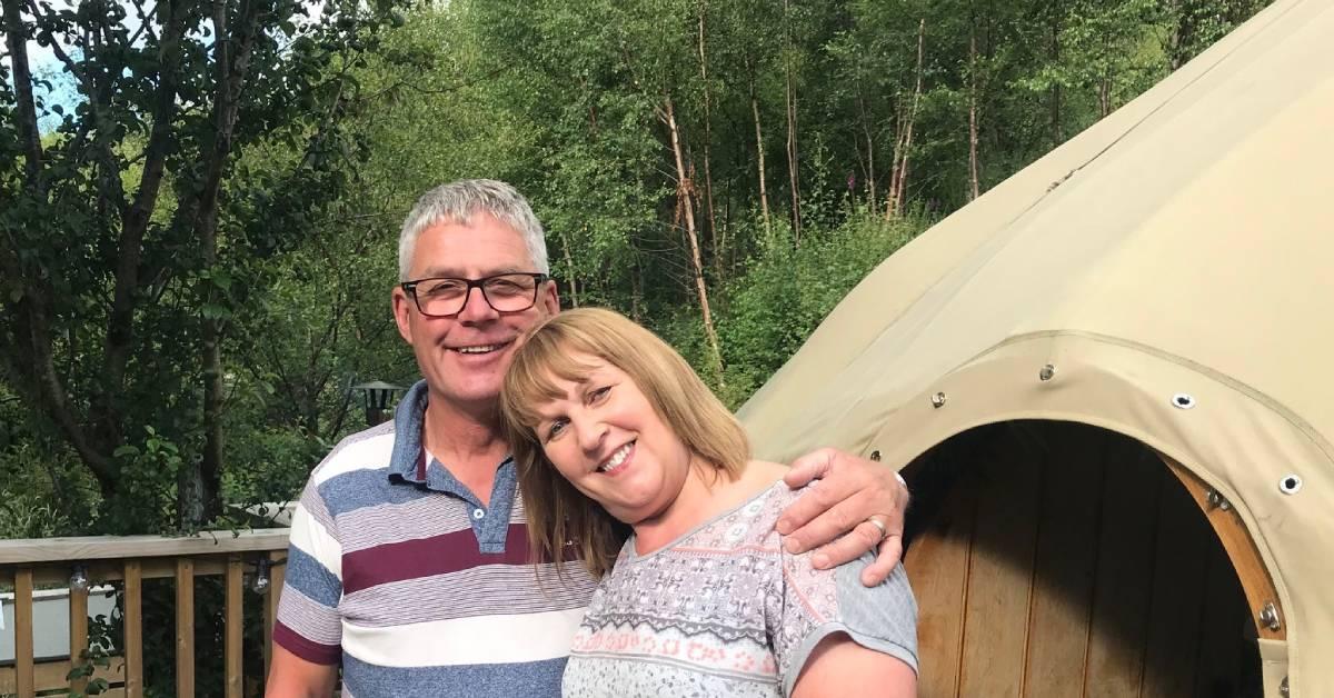 Chris and Lindsay Morrell at Yurtshire