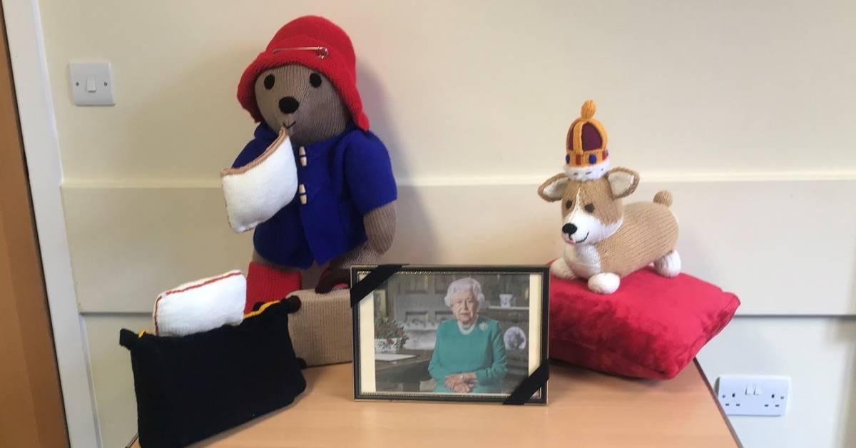 Paddington Bear display for the Queen