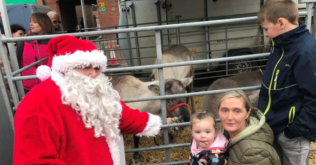 Santa and Reindeer