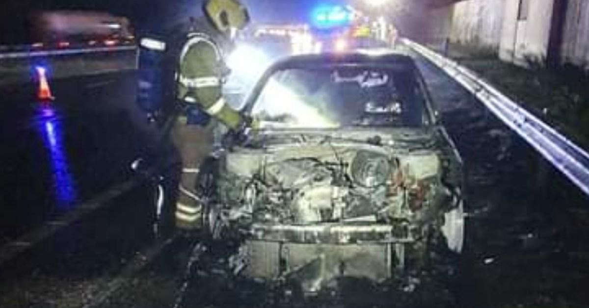 car fire A1 j46 and 47