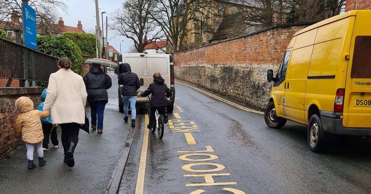 Ripon Illiegal parking on Trinity Lane