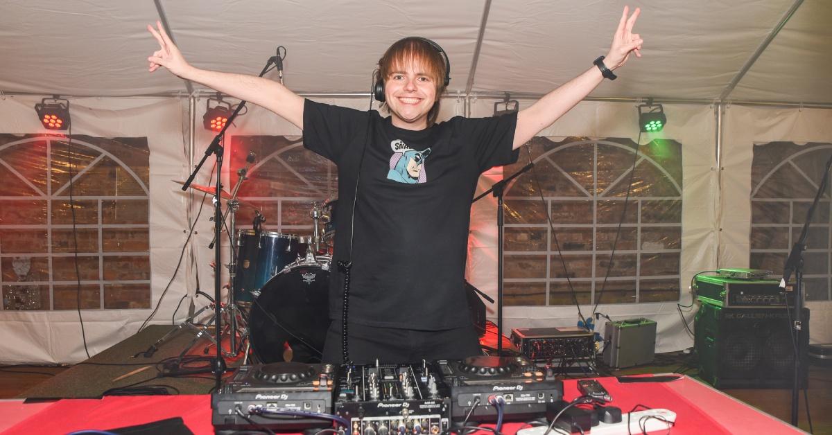 Photo of Knaresborough DJ Rory Hoy on the decks at last year's BedFest event.