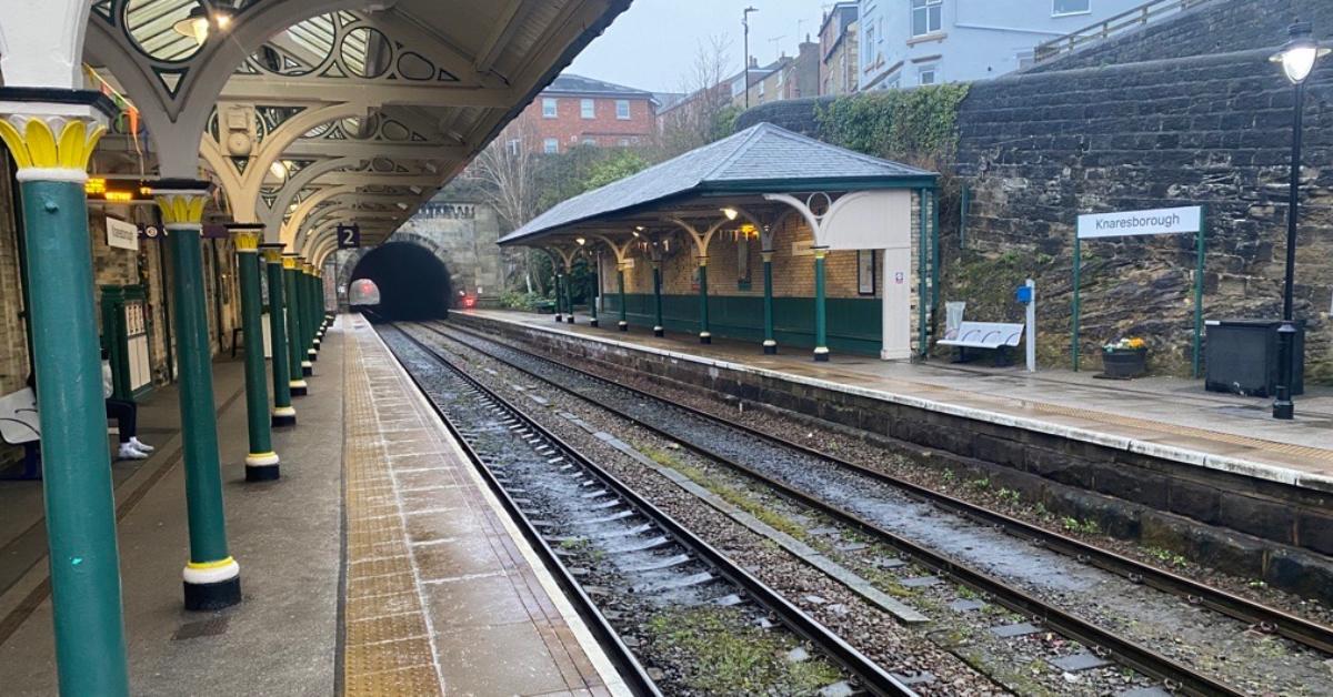 Knaresborough train station rail