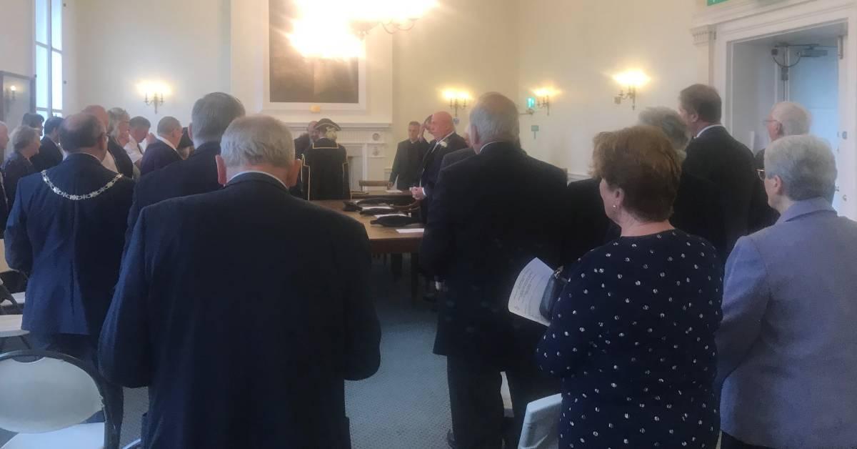 Civic dignitaries at Ripon Mayor Making