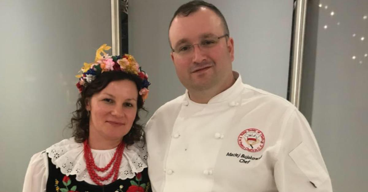 Photo of Maciek and Kasia Bujakowski, owners of Cracovia Polish deli in Harrogate.
