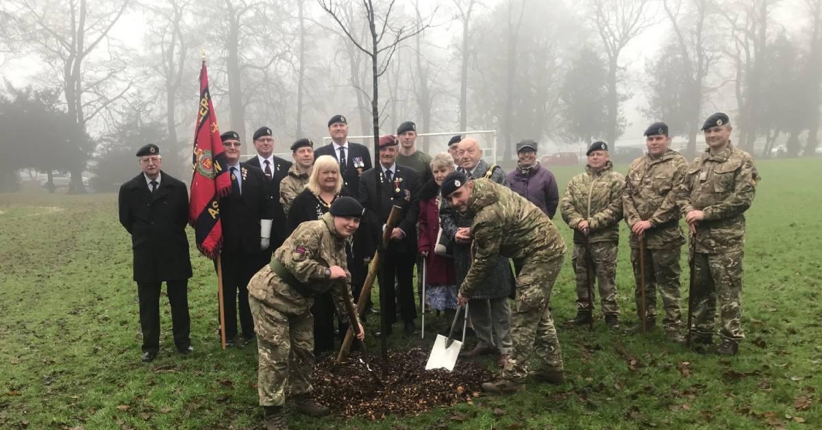 ripon-12th-dec-2023-royal-engineers-tree-planting-spa-park