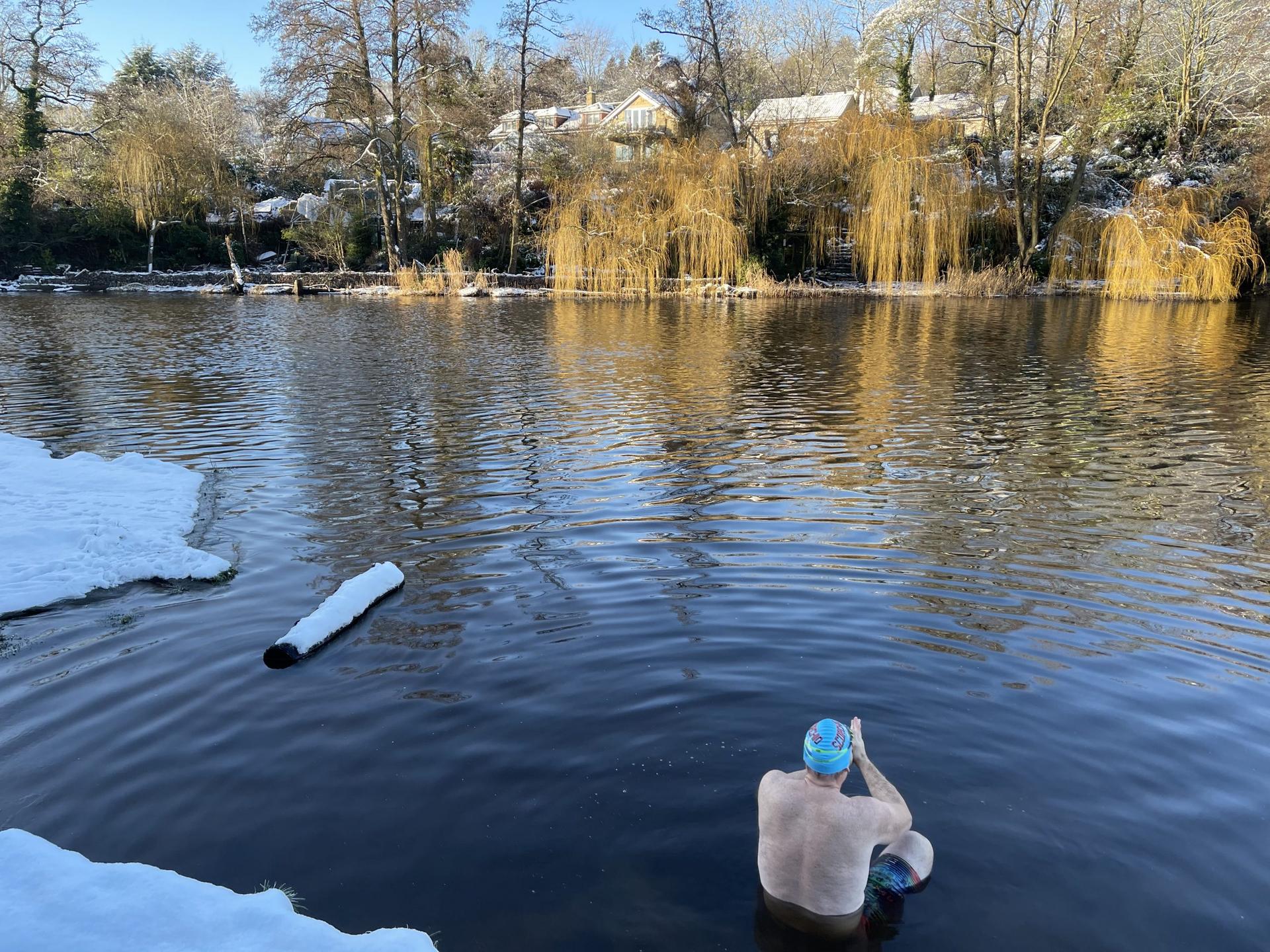 ice swimming at Knaresborough Lido