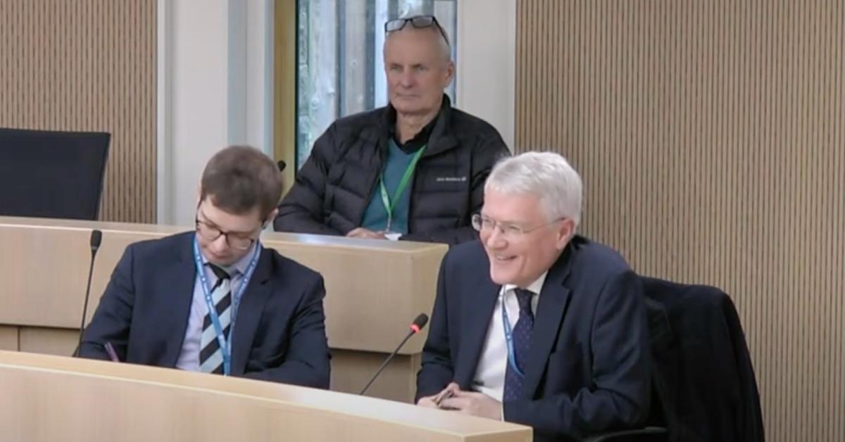 Andrew Jones pictured at Monday's meeting.