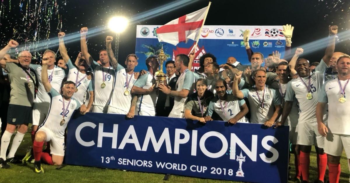 Photo of the 2018 winning England team.