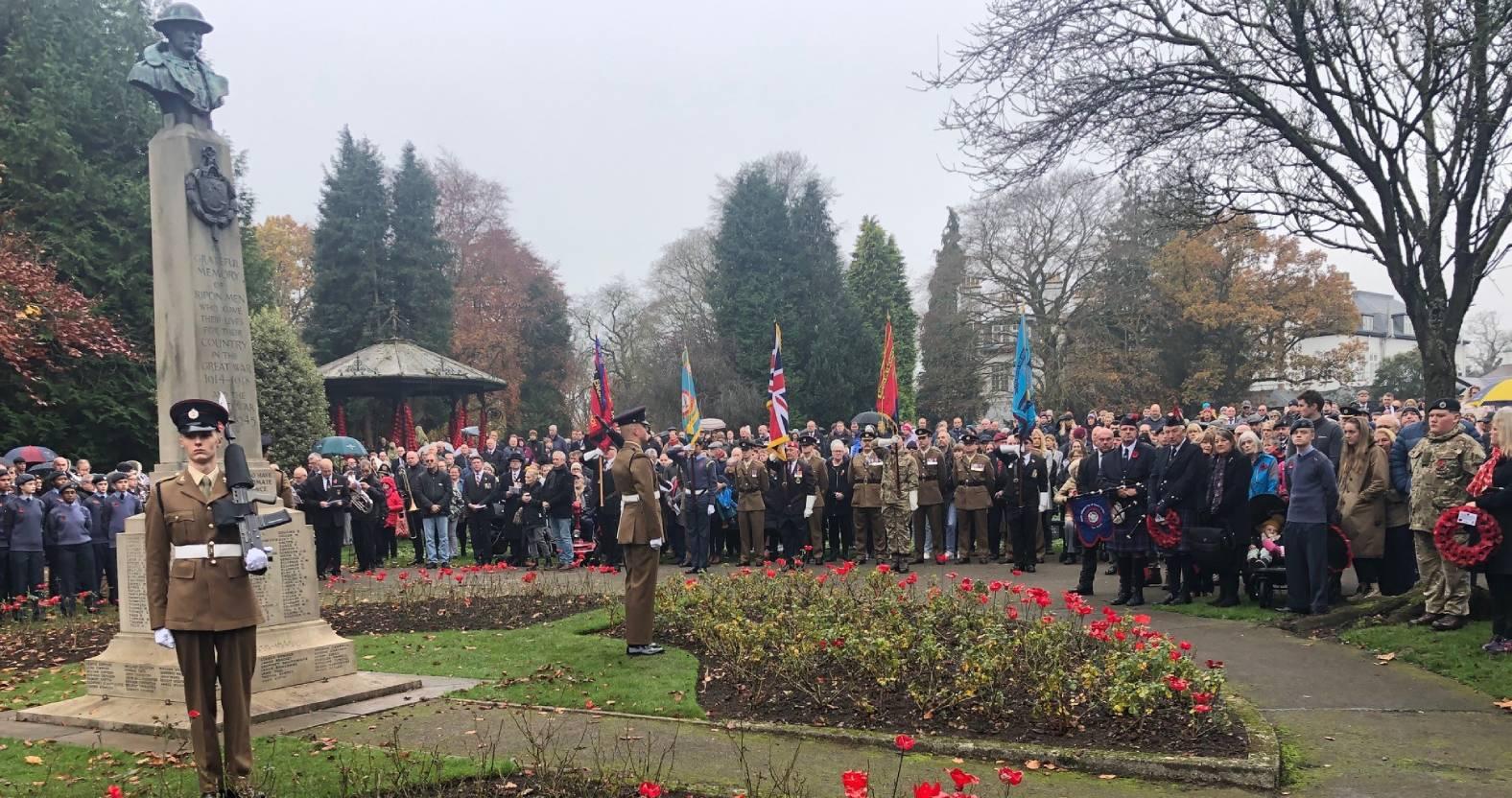 ripn-10th-november-2024-honour-guard-and-standard-bearers-at-remembrance-event