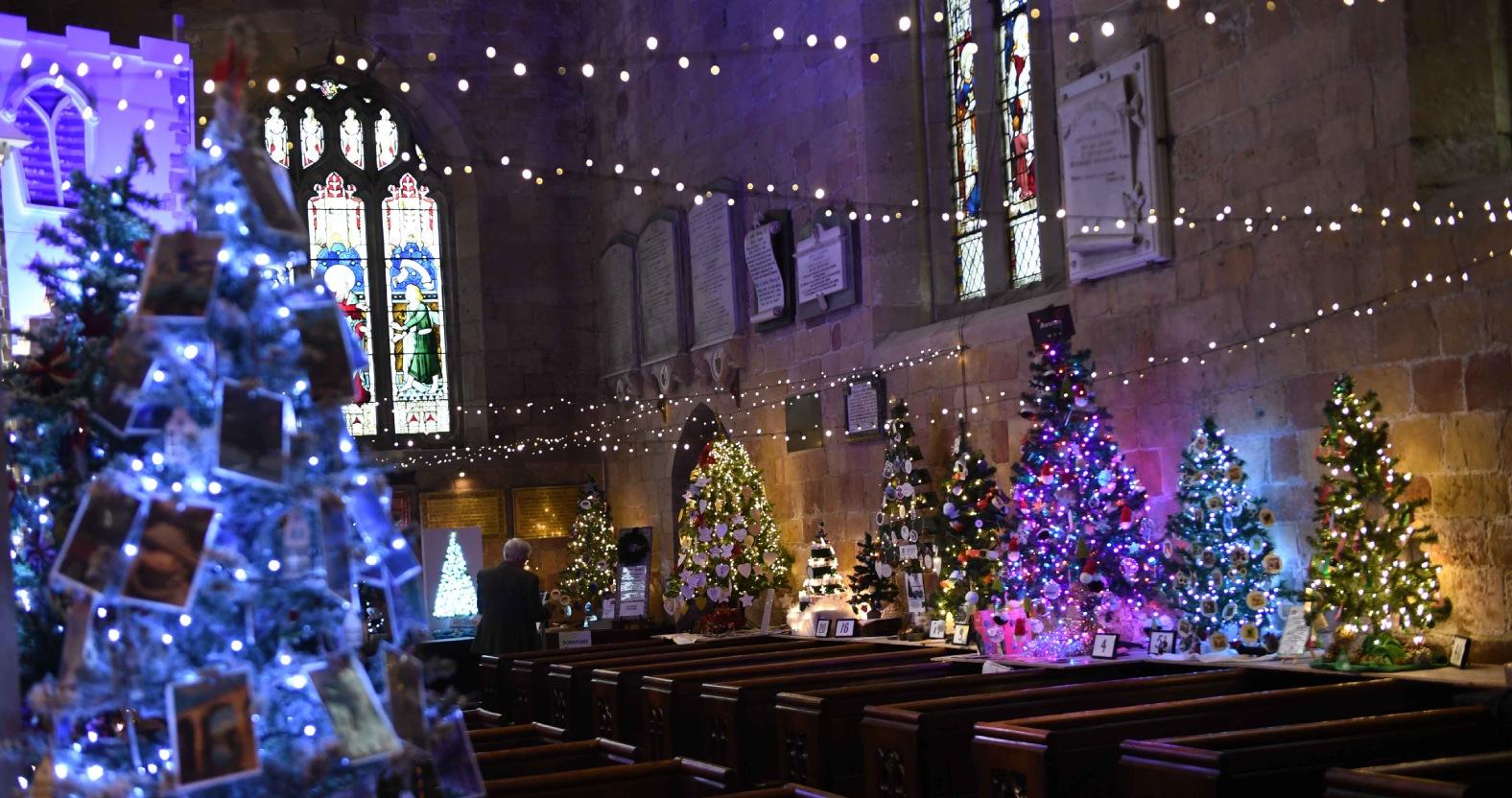 christmas-trees-on-display-at-christmas-tree-festival-st-johns-church-knaresborough-picture-gerard-binks