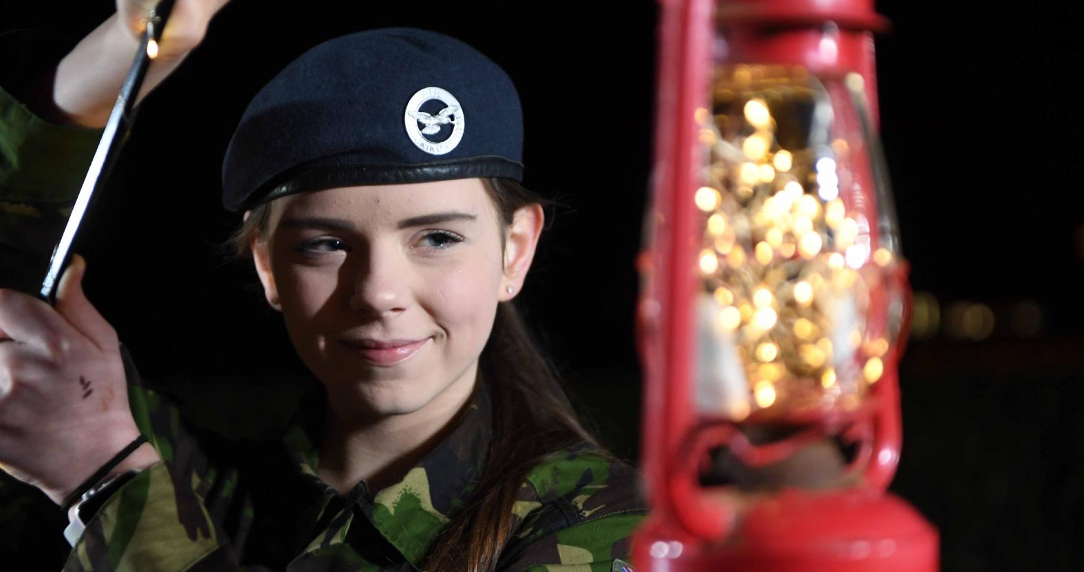 gracie-barker-of-knaresborough-1953-cadets-with-her-lantern-at-bright-friday-ii