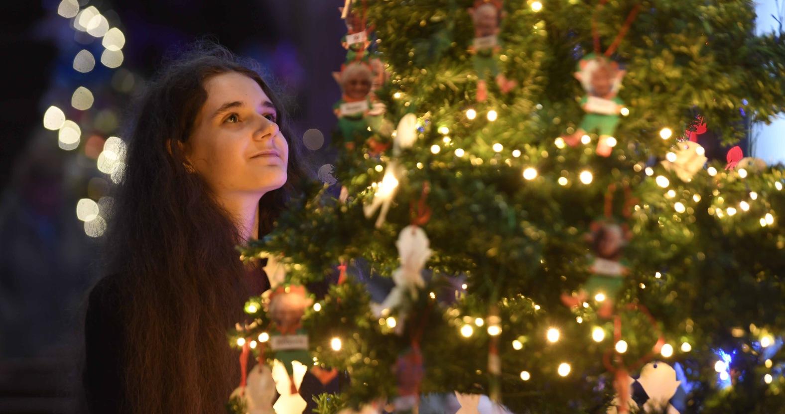 margaret-sikes-from-california-admires-one-of-the-christmas-trees-picture-gerard-binks-1