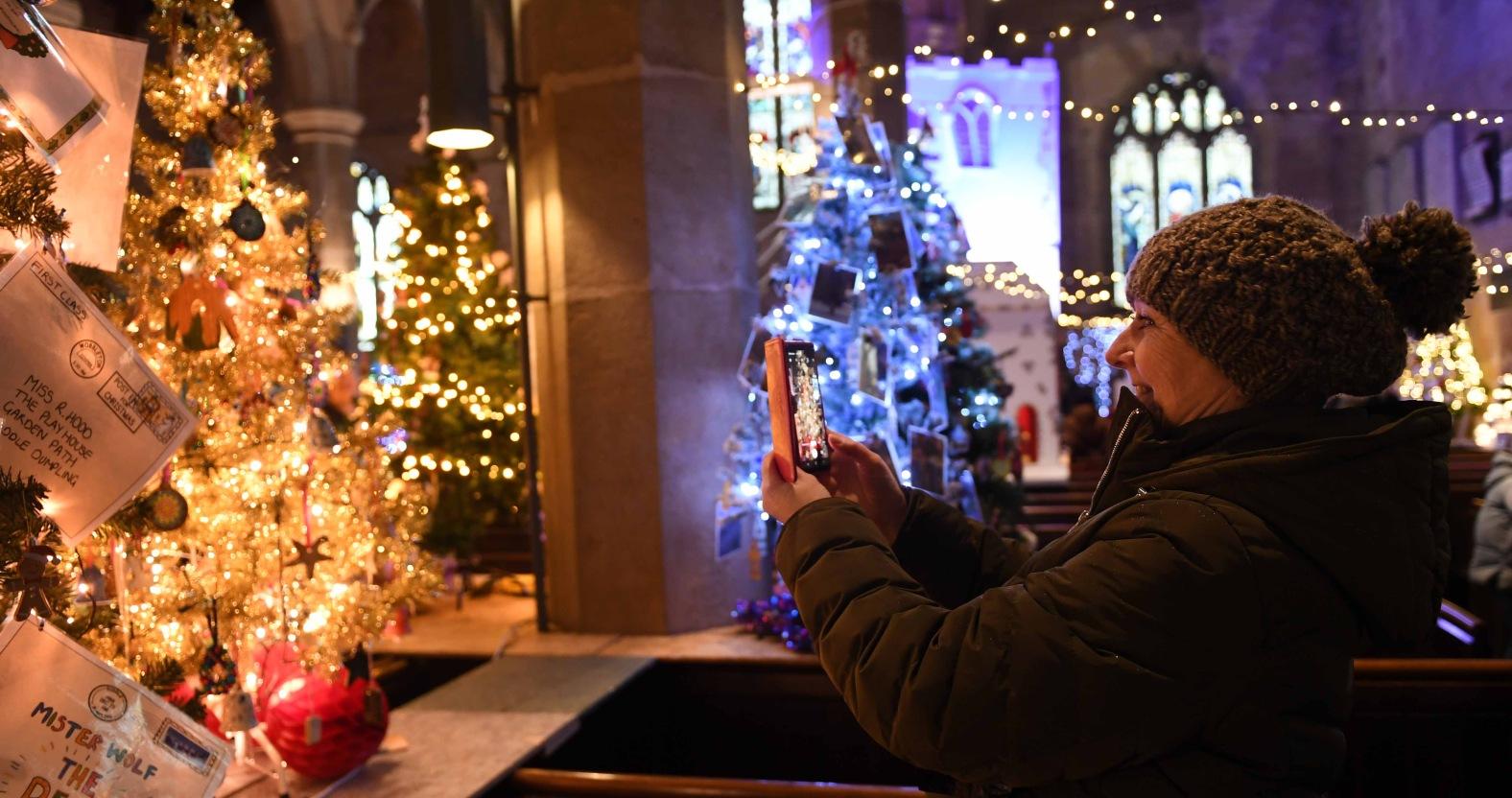 visitors-taking-photographs-of-the-christmas-trees-picture-gerard-binks