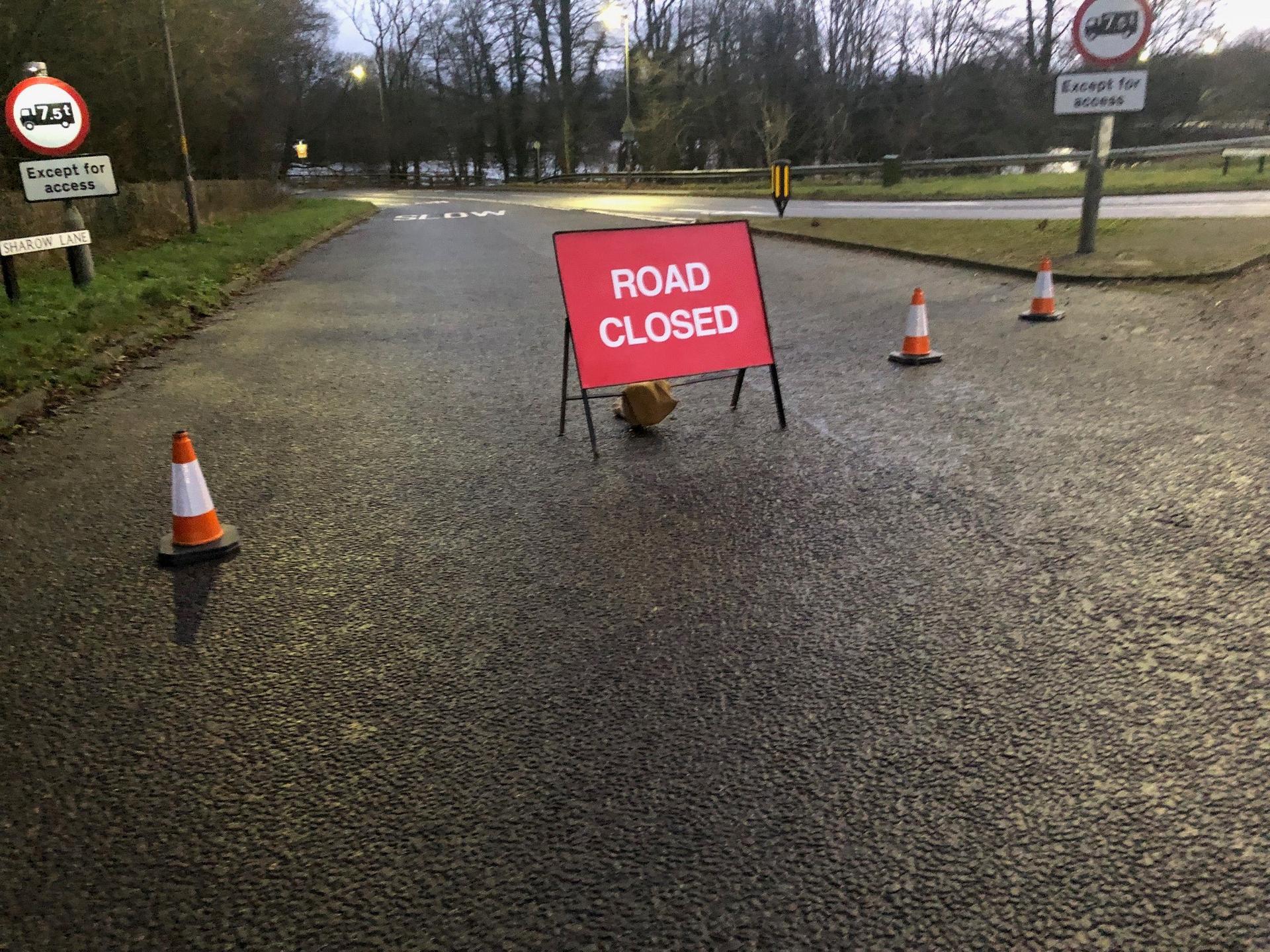 ripon-1st-jan-2025-road-closed-shariow-lane