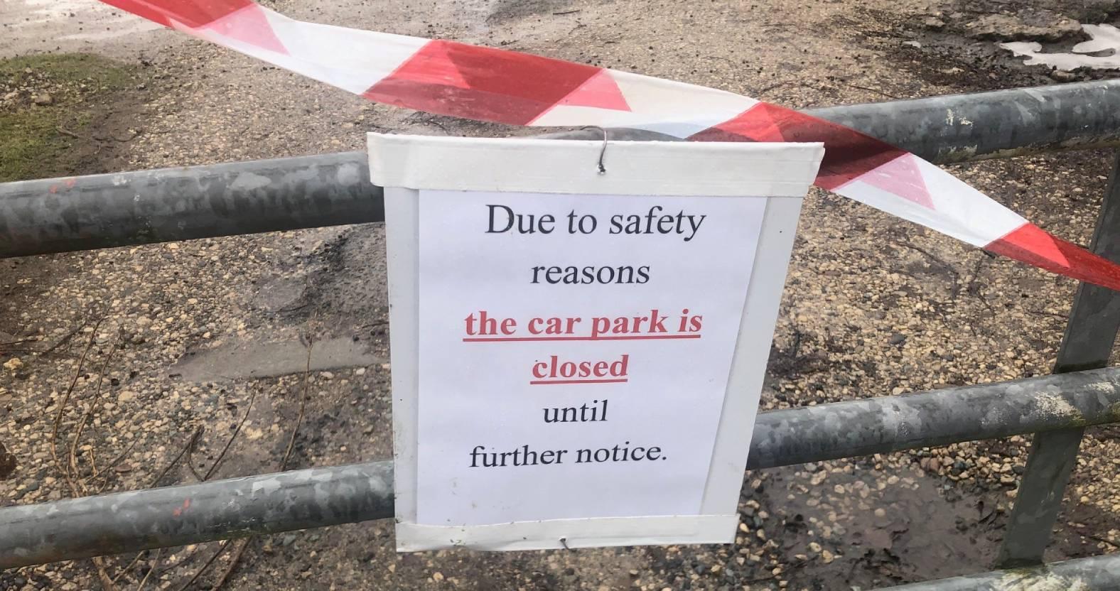 ripon-21st-jan-2025-sign-on-quarry-moor-car-park-gate