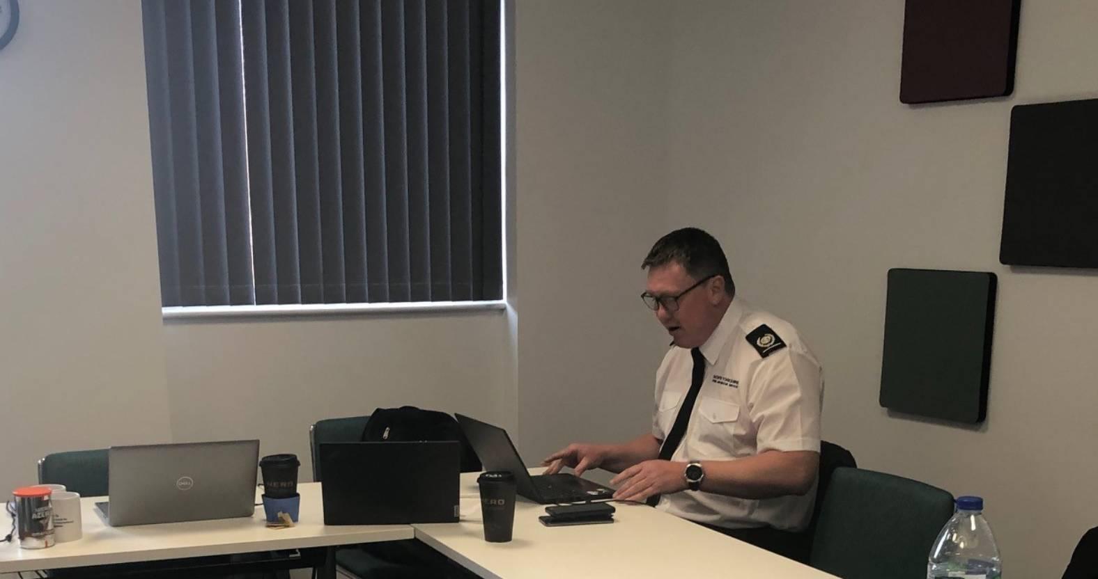 ripon-3rd-march-a-fire-officer-at-work-in-one-of-the-refirbished-rooms