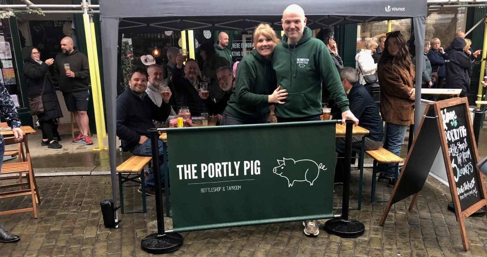 ripon-21st-april-2025-katie-and-stuart-ross-the-portly-pig