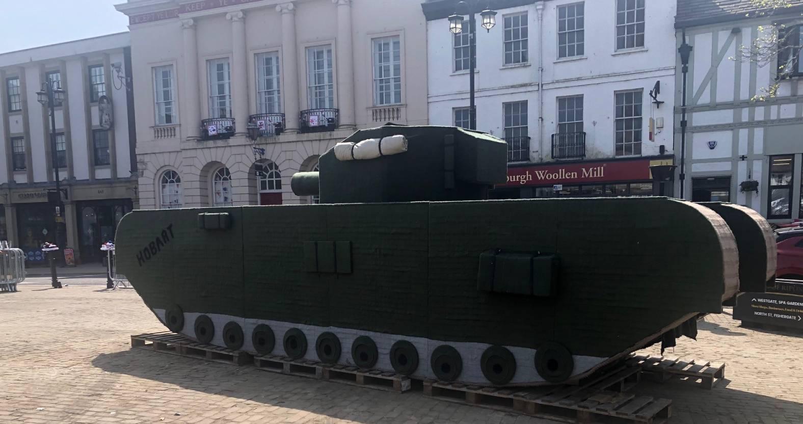 ripon-29th-april-2025-knitted-tank-on-market-square