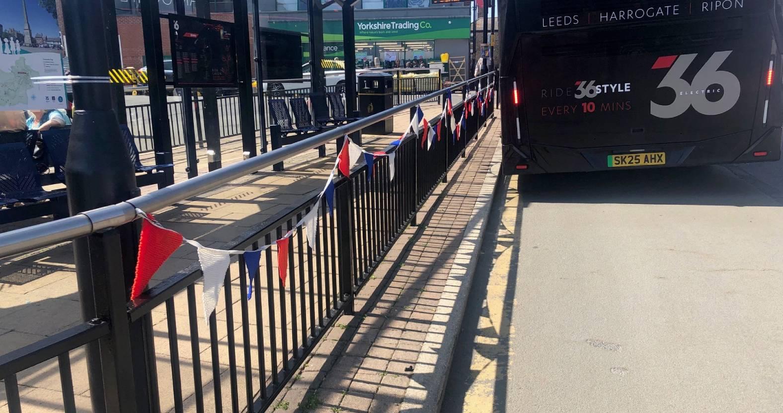 ripon-6-may-2025-bus-station-bunting