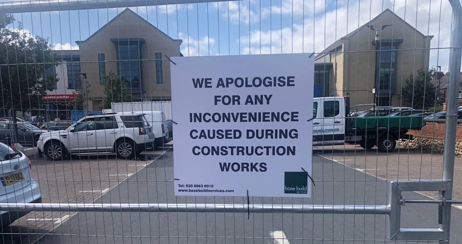 ripon-4-aug-2025-apologies-for-inconvenience-sign-at-tesco-site