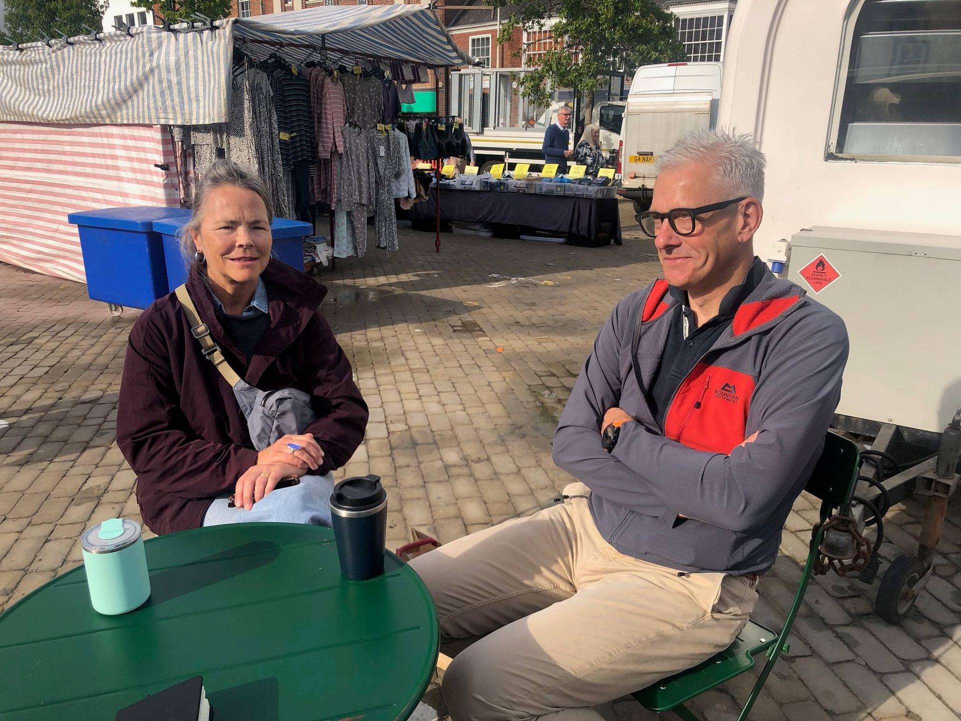 ripon-4-sept-2025-rosemary-and-chris-george-at-ripon-market-1