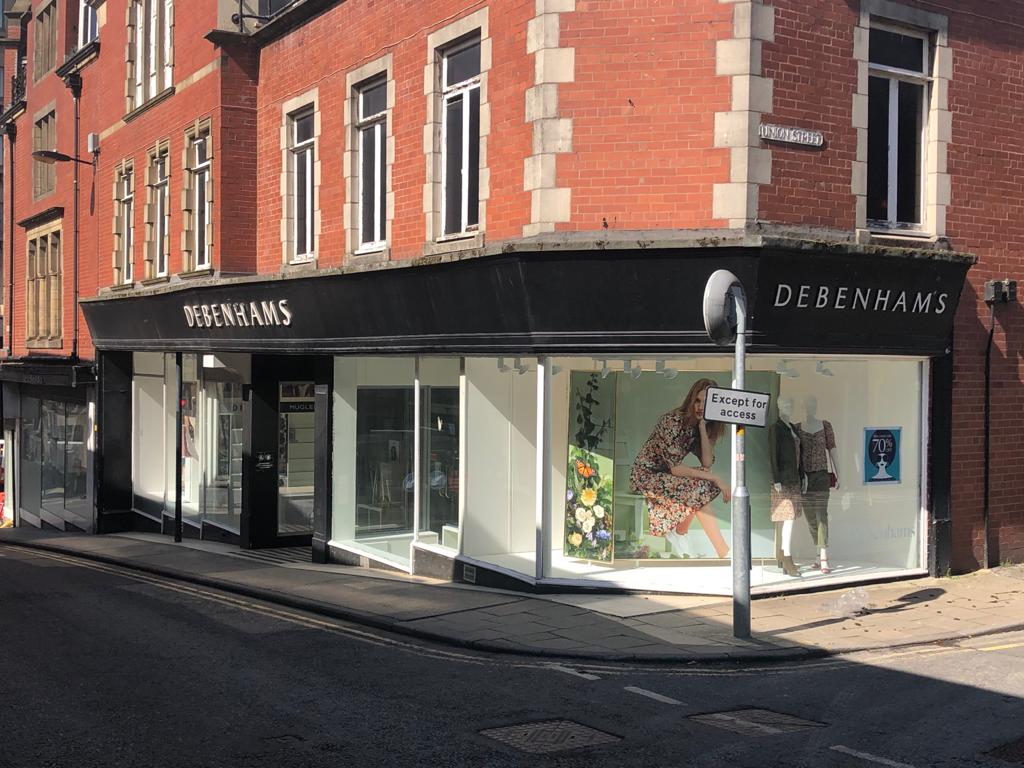 The HArrogate branch of Debenhams, which has filed for administration