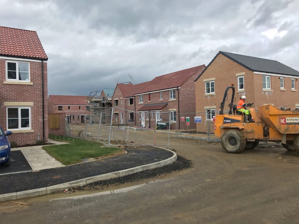 New homes under construction in Harrogate