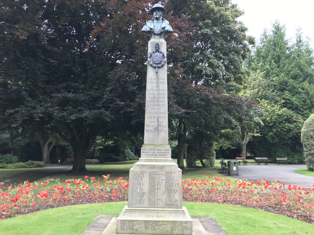 Photograph of War Memorial in Spa Gardens, Ripon