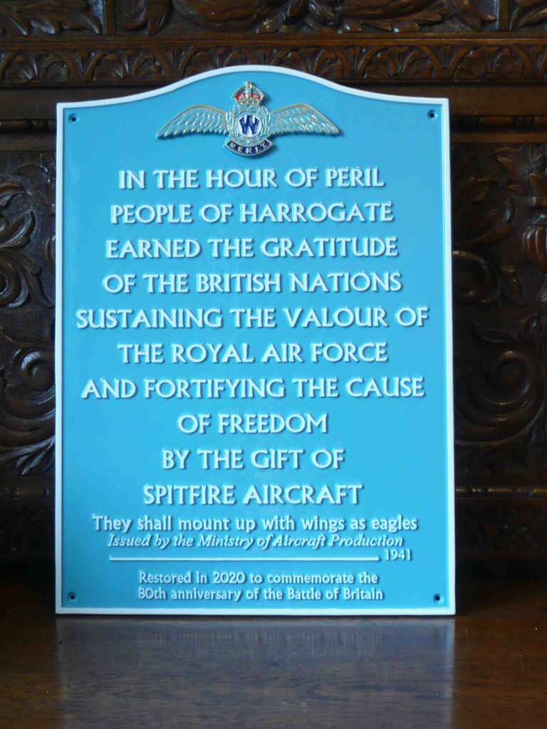 Spitfire plaque