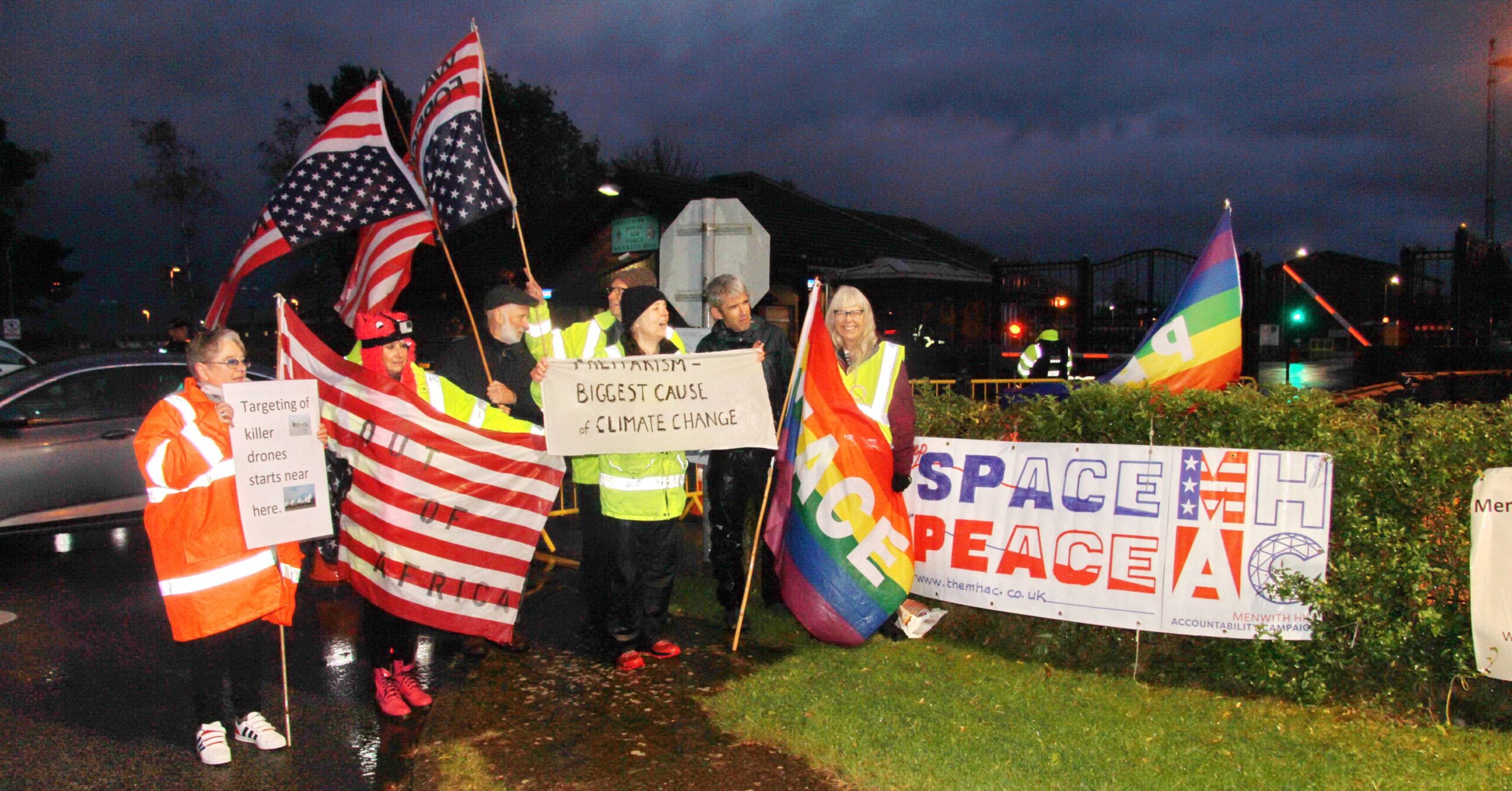 A demonstration will take place at Menwith Hill as part of Keep Space for Peace