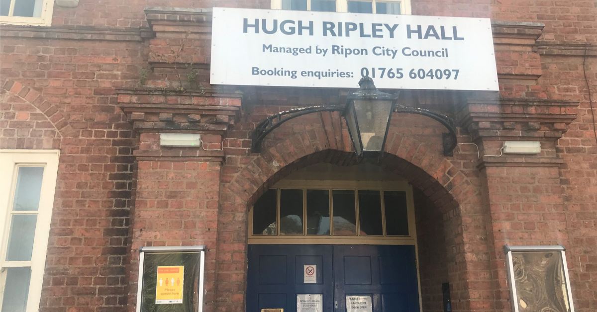 Hugh Ripley Hall, which Ripon councillors have offered for use as a covid vaccination centre.