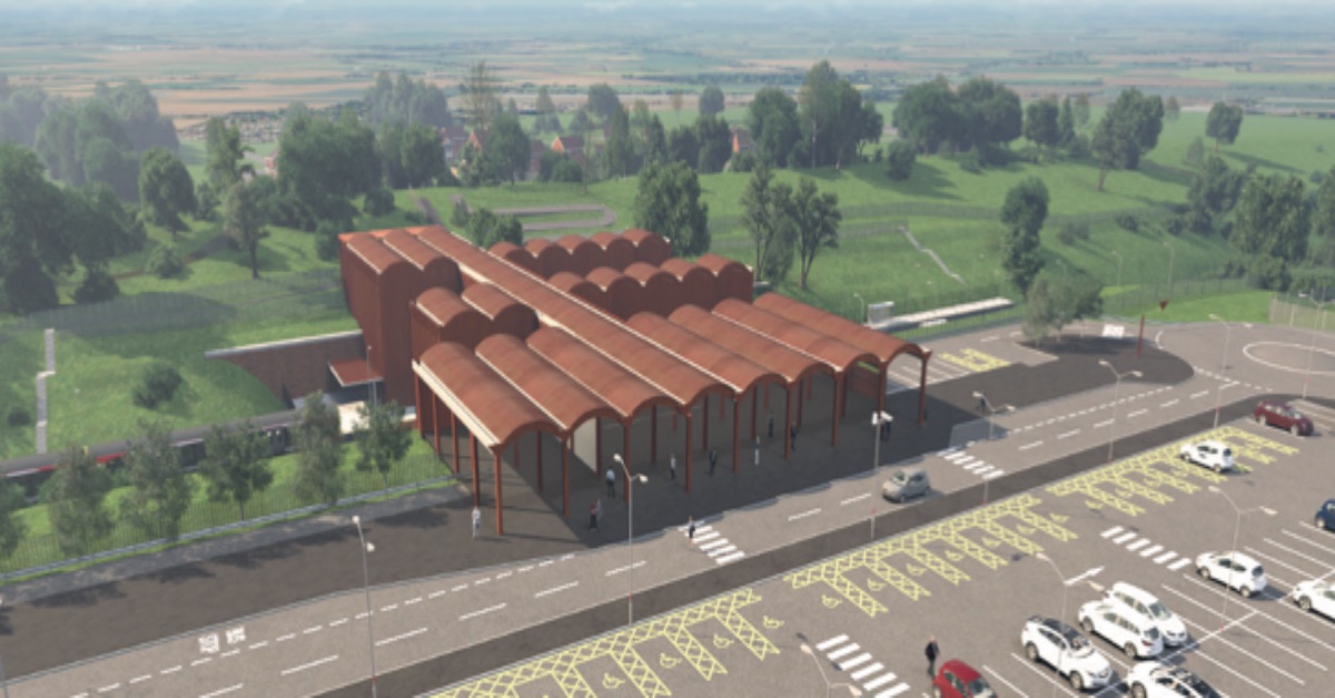 Designs for the interchange for Leeds Bradford Airport. Picture: West Yorkshire Combined Authority.