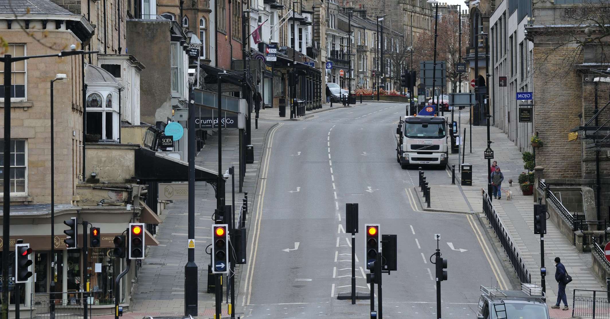 Parliament Street during lockdown in March 2020