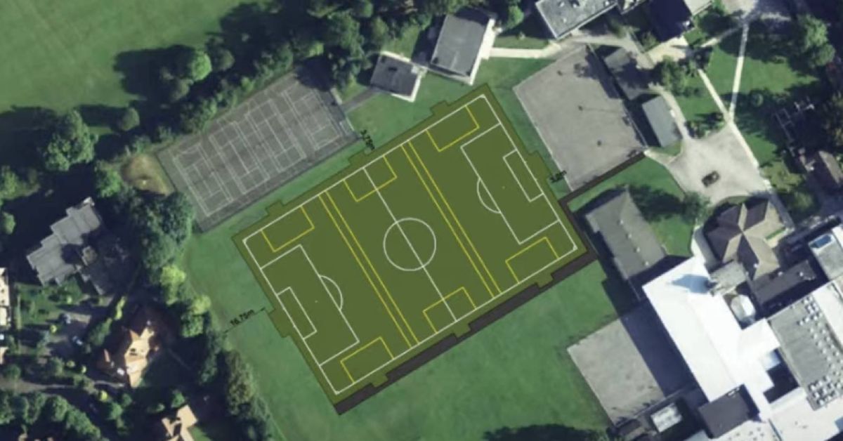 Design for St Aidan's floodlit sports pitch