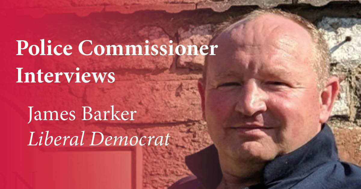 James Barker, Liberal Democrat candidate for North Yorkshire Police, Fire and Crime Commissioner.