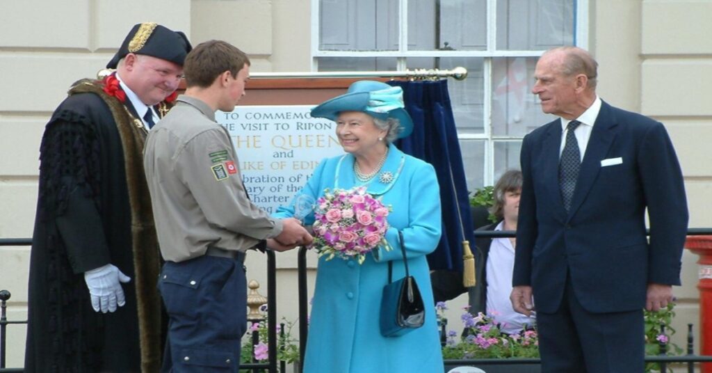 The Queen and Prince Philip pictured in Ripon.