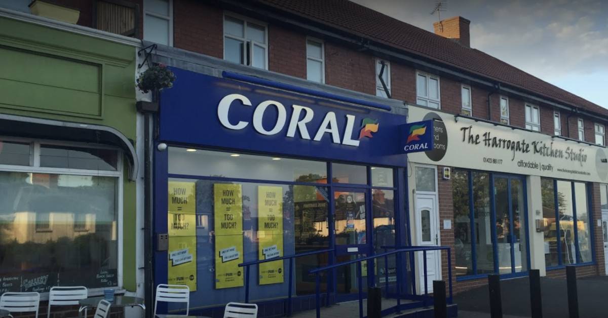 The former Coral bookmakers, Knaresborough Road, which will be converted into a chicken restaurant.