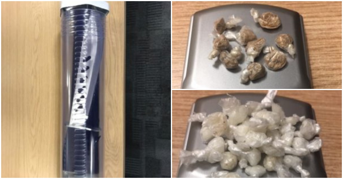 drugs and knife seized by police