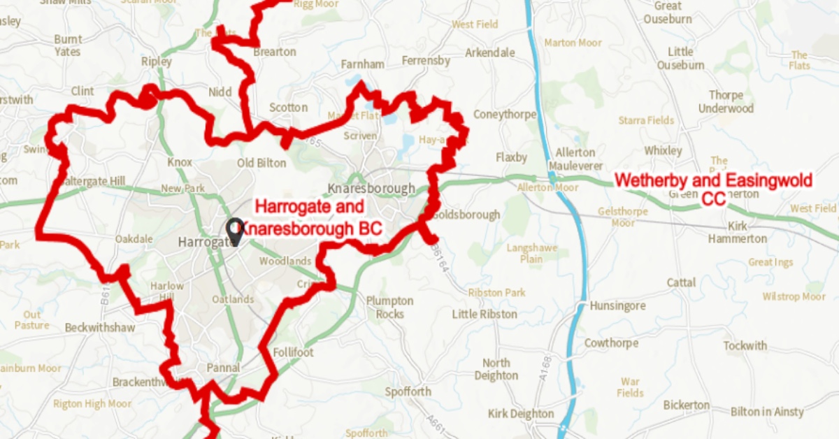 Harrogate and Knaresborough constituency would be reduced in size, under Boundary Commission proposals.