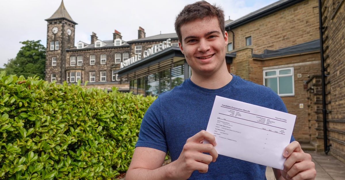 Ashville College pupil, Facundo Costa achieved four A* in Maths, Further Maths, Computing and Physics and will be starting his degree in Maths and Physics at the University of Warwick